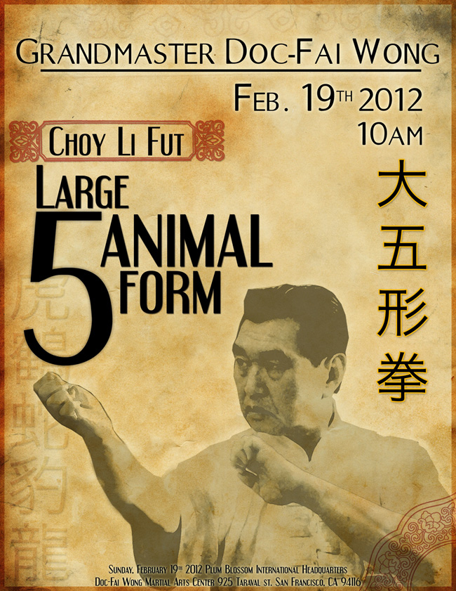 Poster for Grandmaster Doc-Fai Wong Seminar